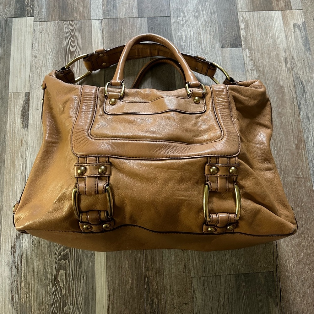 Banana republic USED camel leather handbag